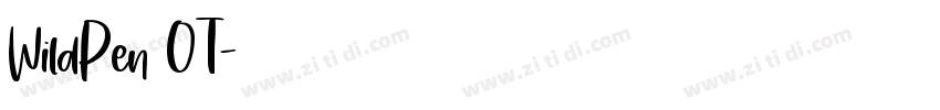 WildPen OT字体转换